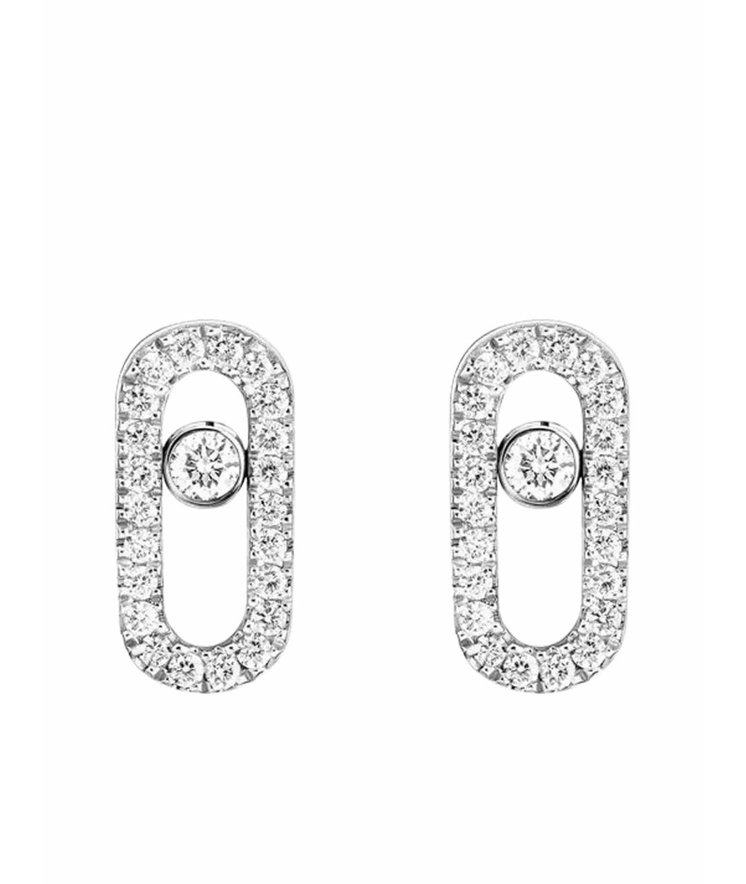 MESSIKA Серебряные серьги из белого золота, фото 1