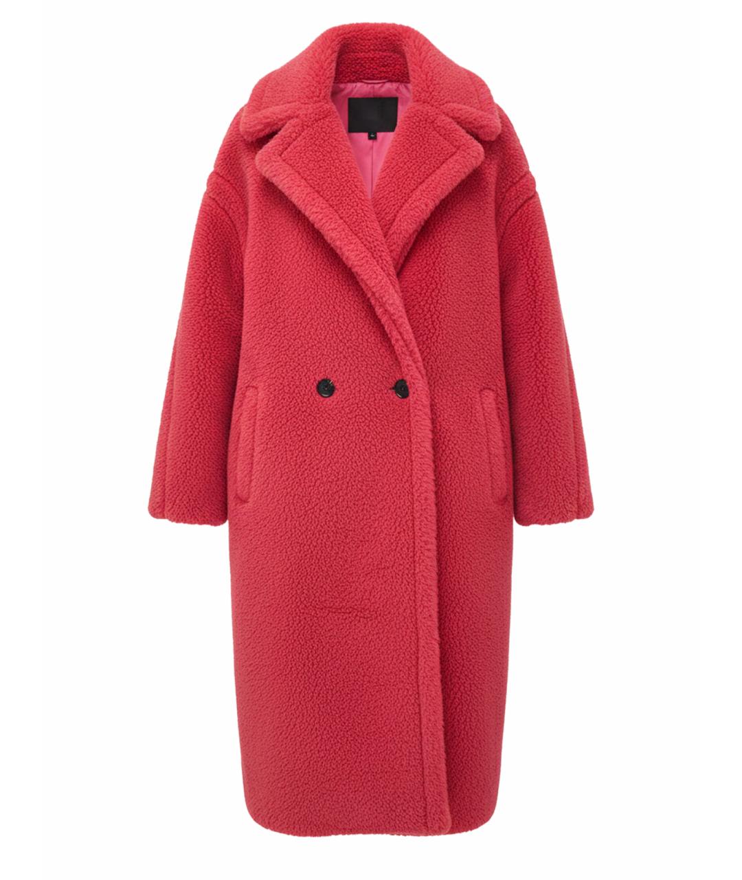 MAX MARA Розовая меховая шуба, фото 1