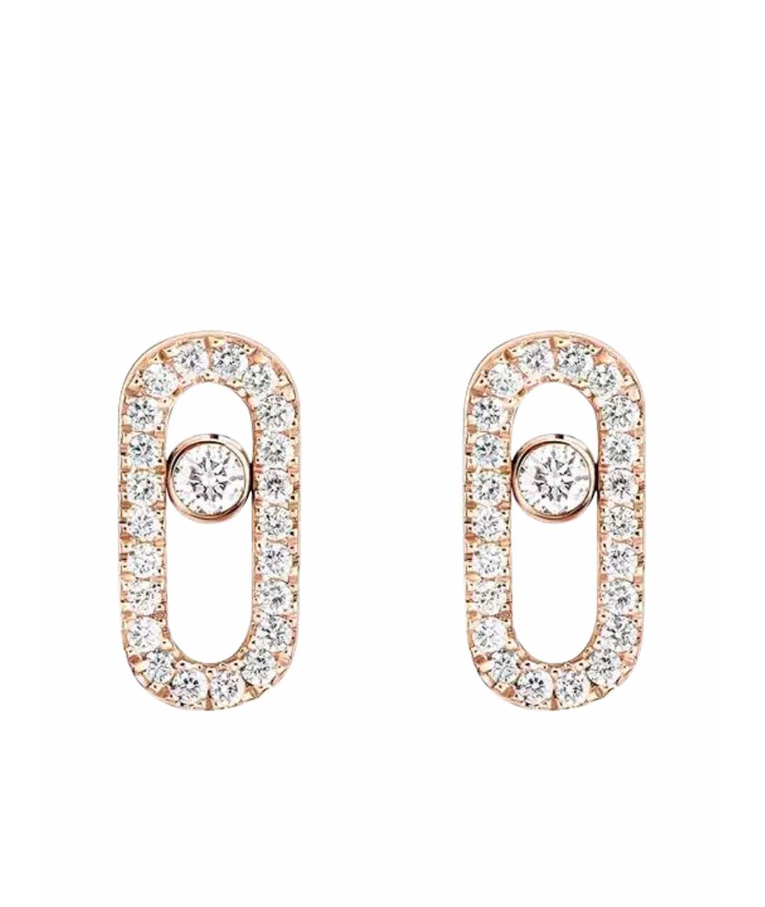 MESSIKA Бежевые серьги из розового золота, фото 1