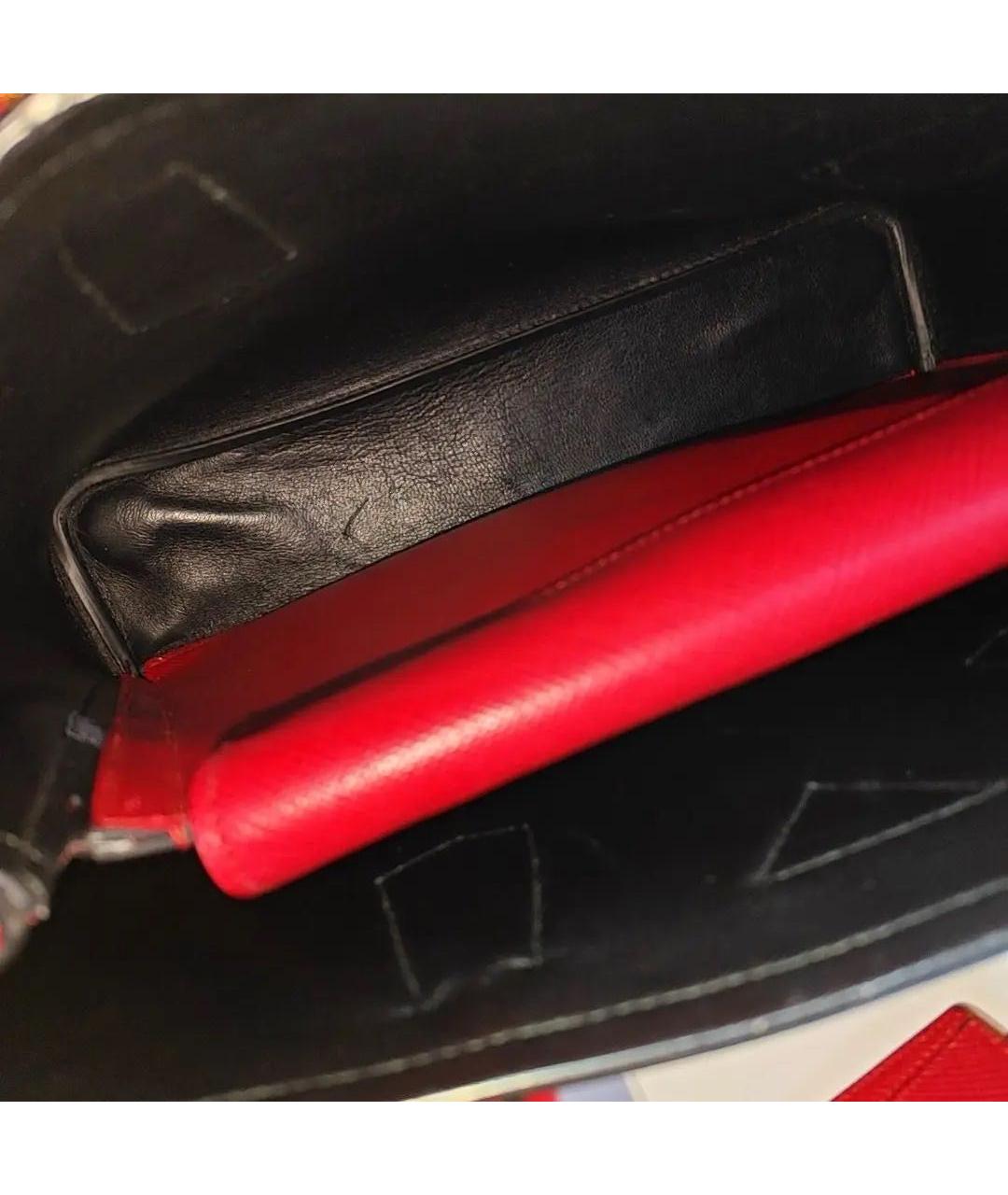 PRADA Красная кожаная сумка с короткими ручками, фото 5
