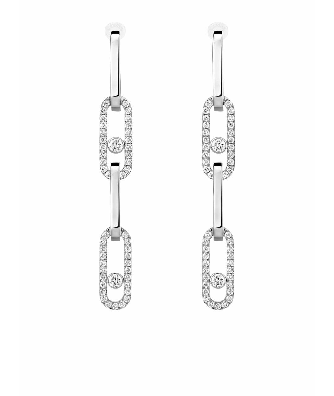 MESSIKA Серебряные серьги из белого золота, фото 1