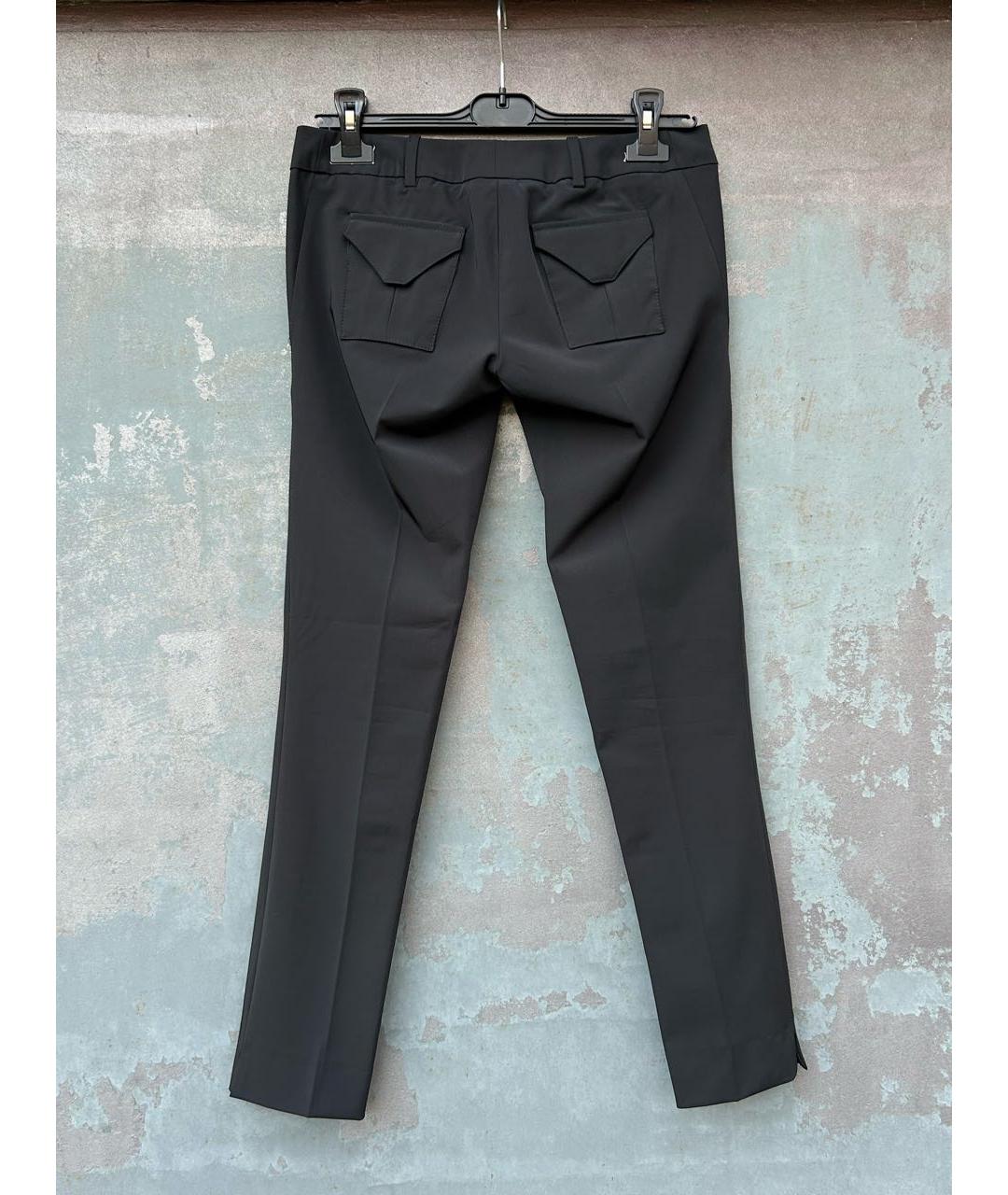 ELISABETTA FRANCHI Черные брюки узкие, фото 6