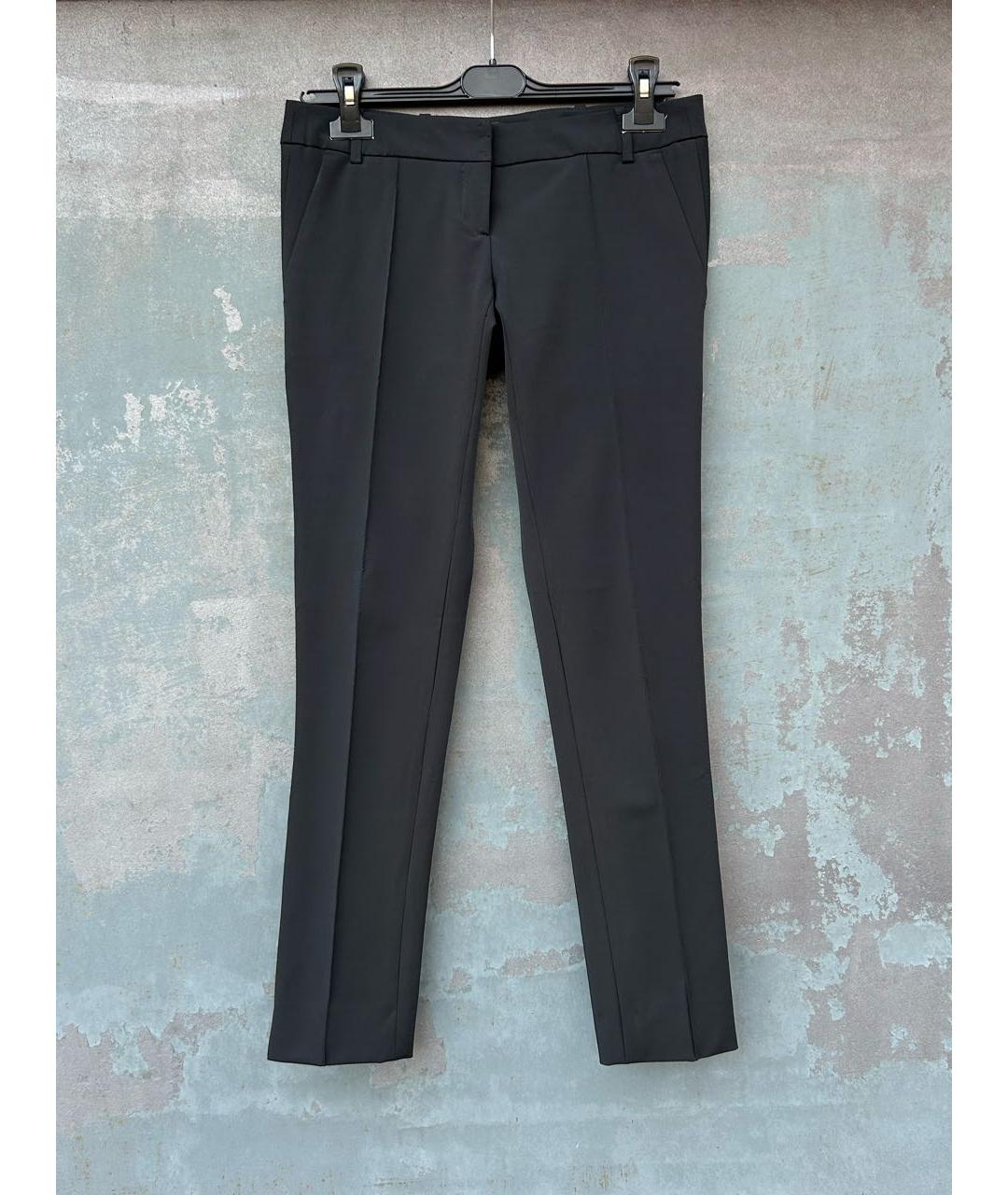 ELISABETTA FRANCHI Черные брюки узкие, фото 8