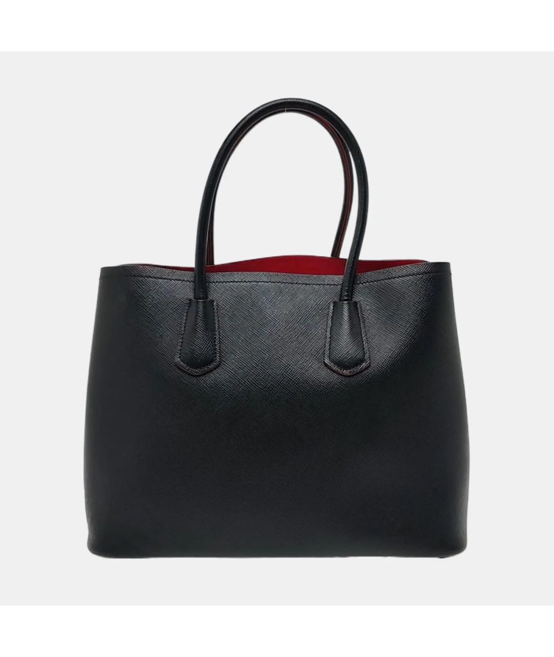 PRADA Черная кожаная сумка тоут, фото 4
