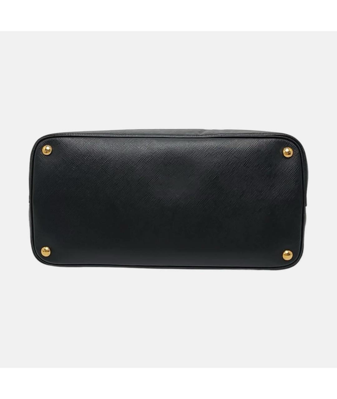 PRADA Черная кожаная сумка тоут, фото 5