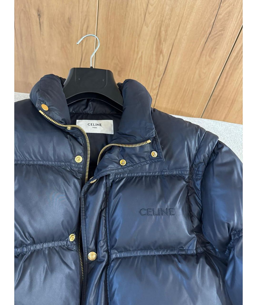 CELINE Темно-синий пуховик, фото 2