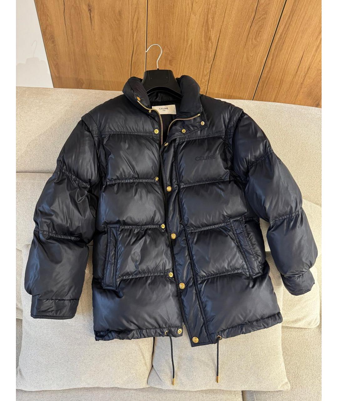 CELINE Темно-синий пуховик, фото 3