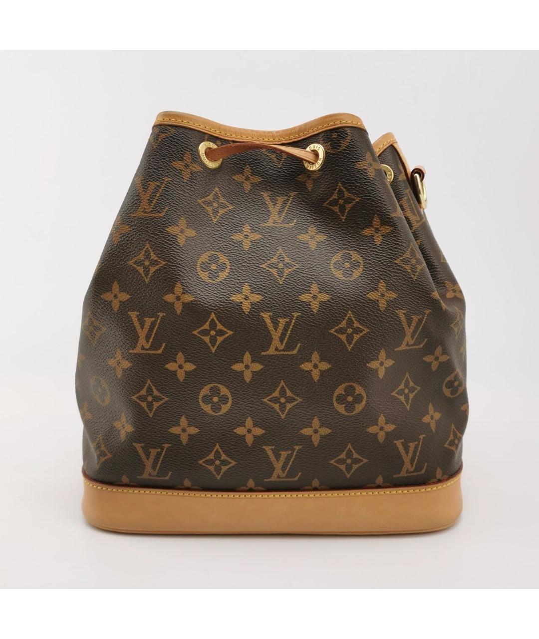 LOUIS VUITTON Коричневая кожаная сумка через плечо, фото 4