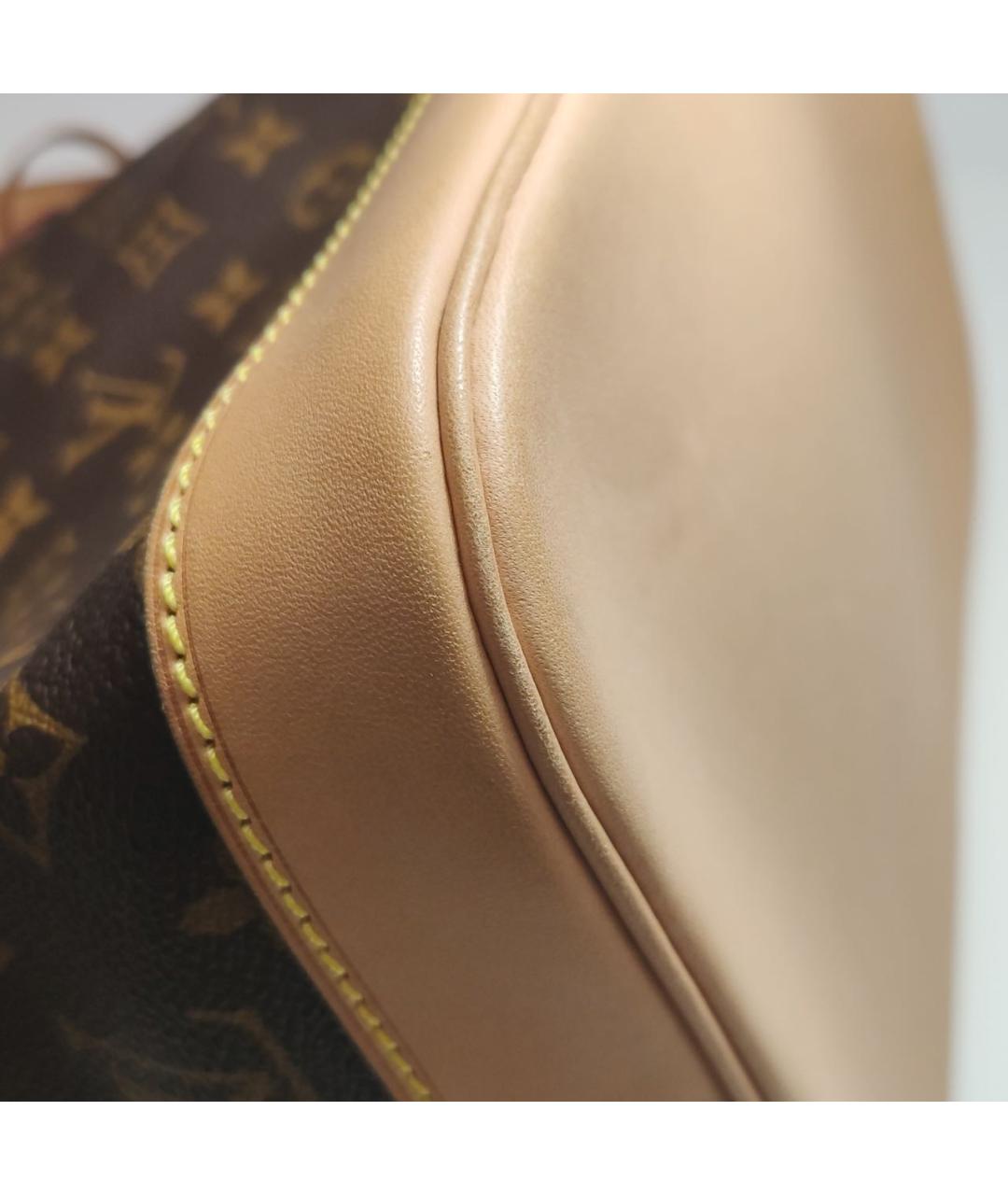 LOUIS VUITTON Коричневая кожаная сумка через плечо, фото 8