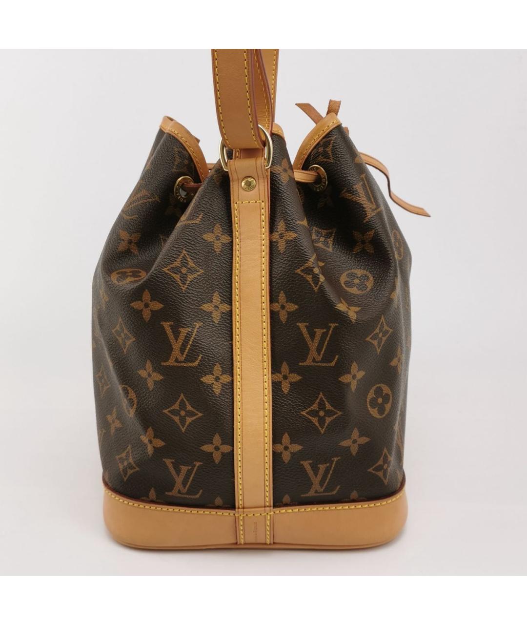 LOUIS VUITTON Коричневая кожаная сумка через плечо, фото 3