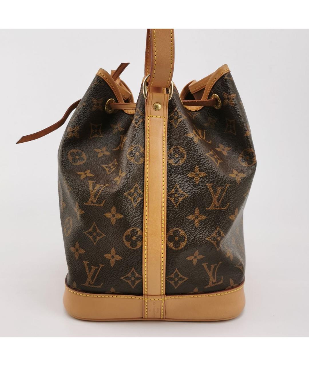LOUIS VUITTON Коричневая кожаная сумка через плечо, фото 2