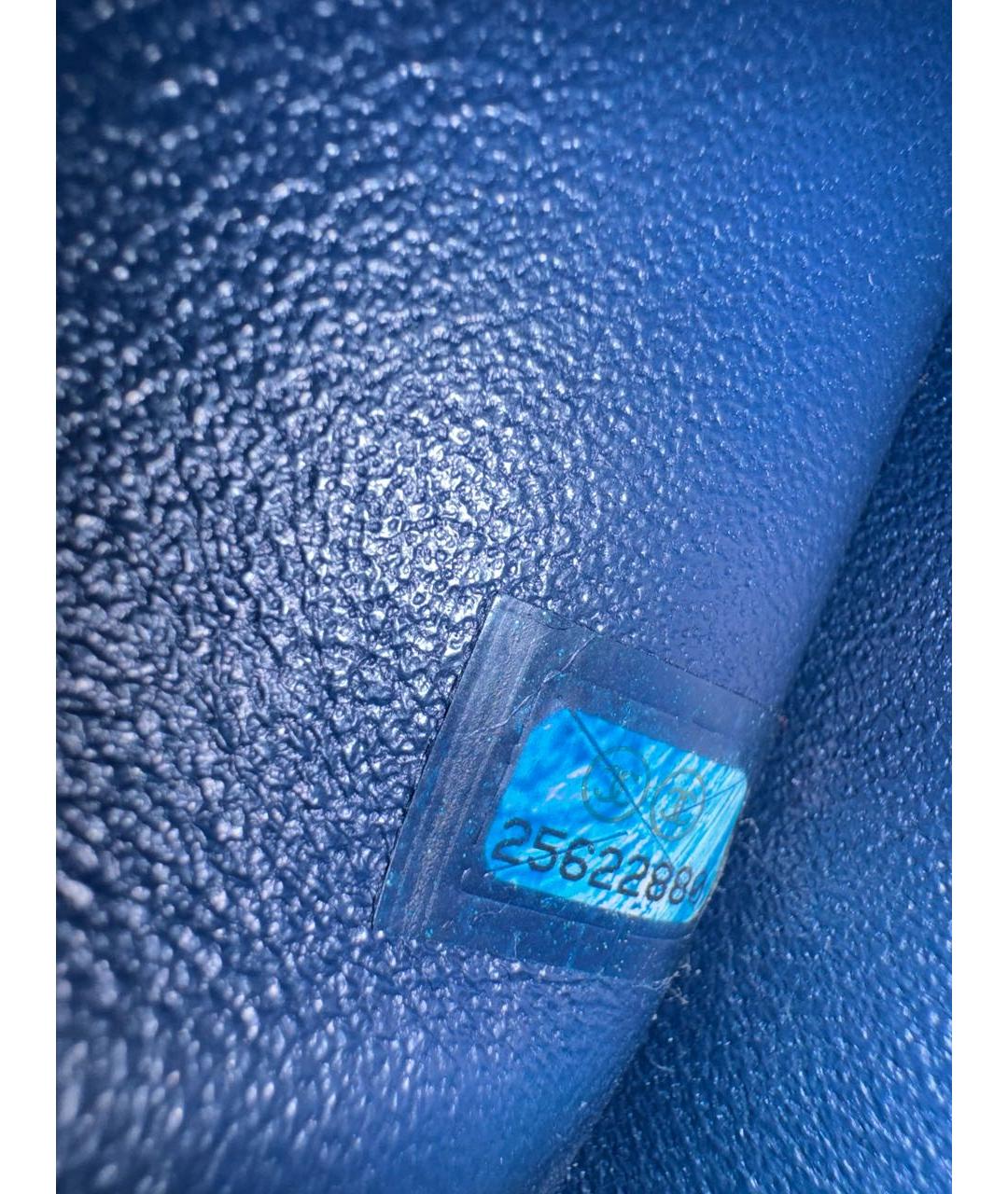 CHANEL Синяя кожаная сумка через плечо, фото 6