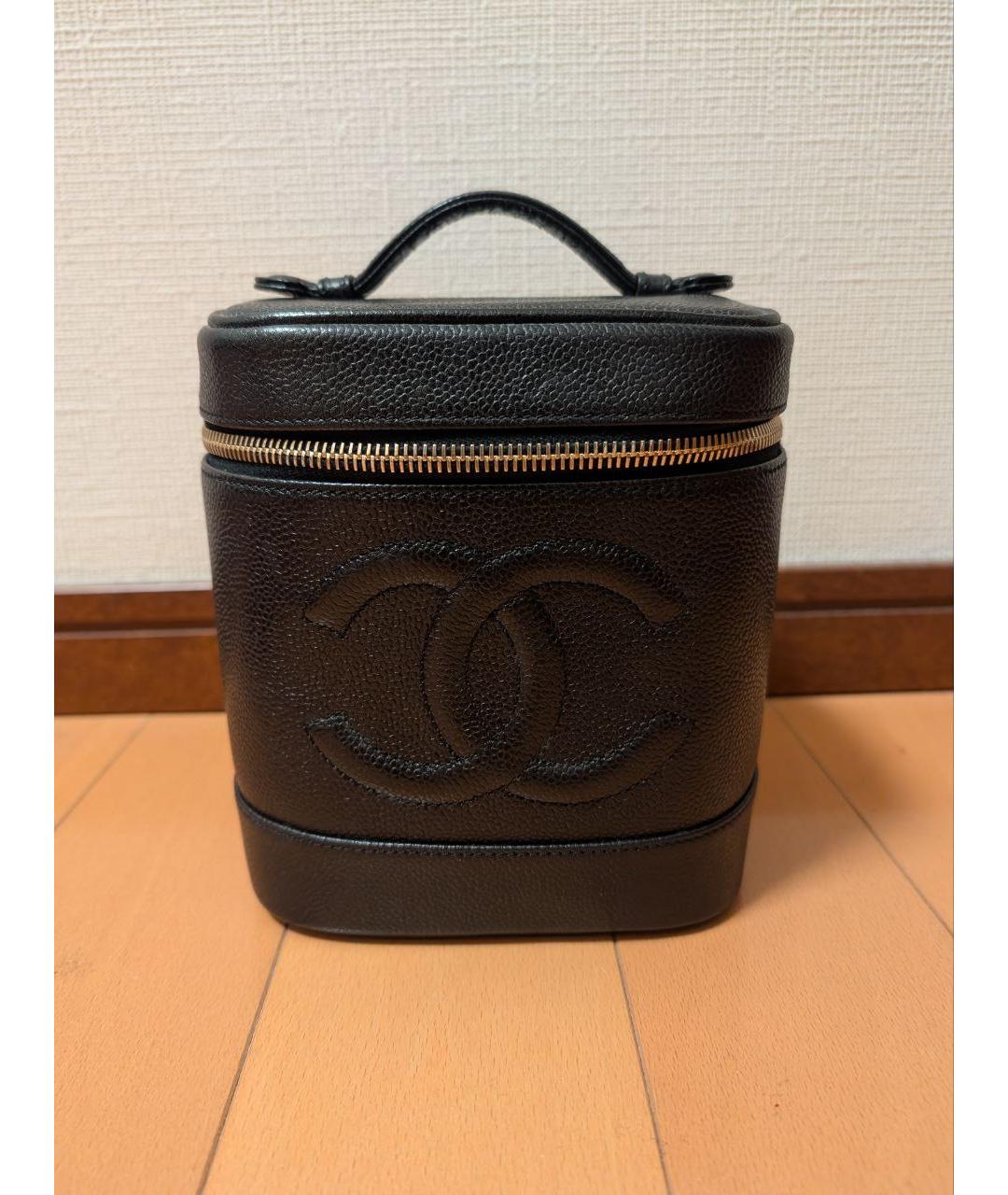 CHANEL Черная кожаная косметичка, фото 2