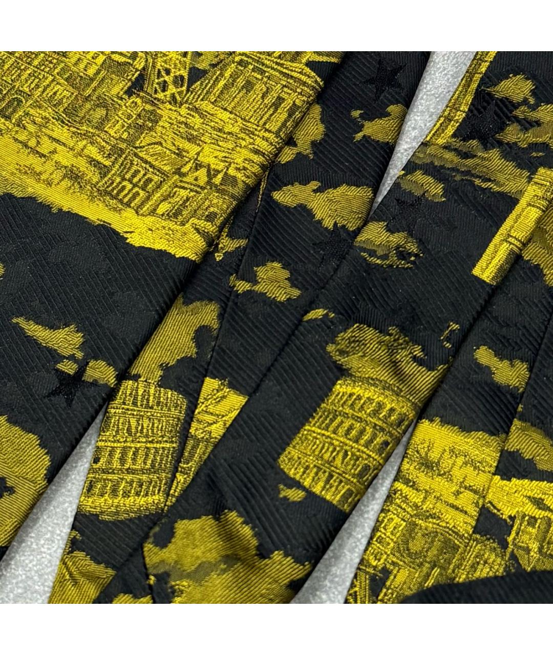 JEAN PAUL GAULTIER Черный шелковый галстук, фото 3