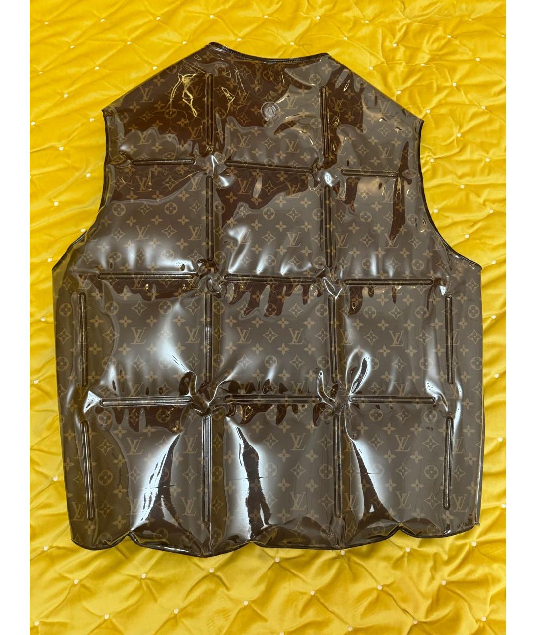 LOUIS VUITTON Коричневый полиэстеровый жилет, фото 2