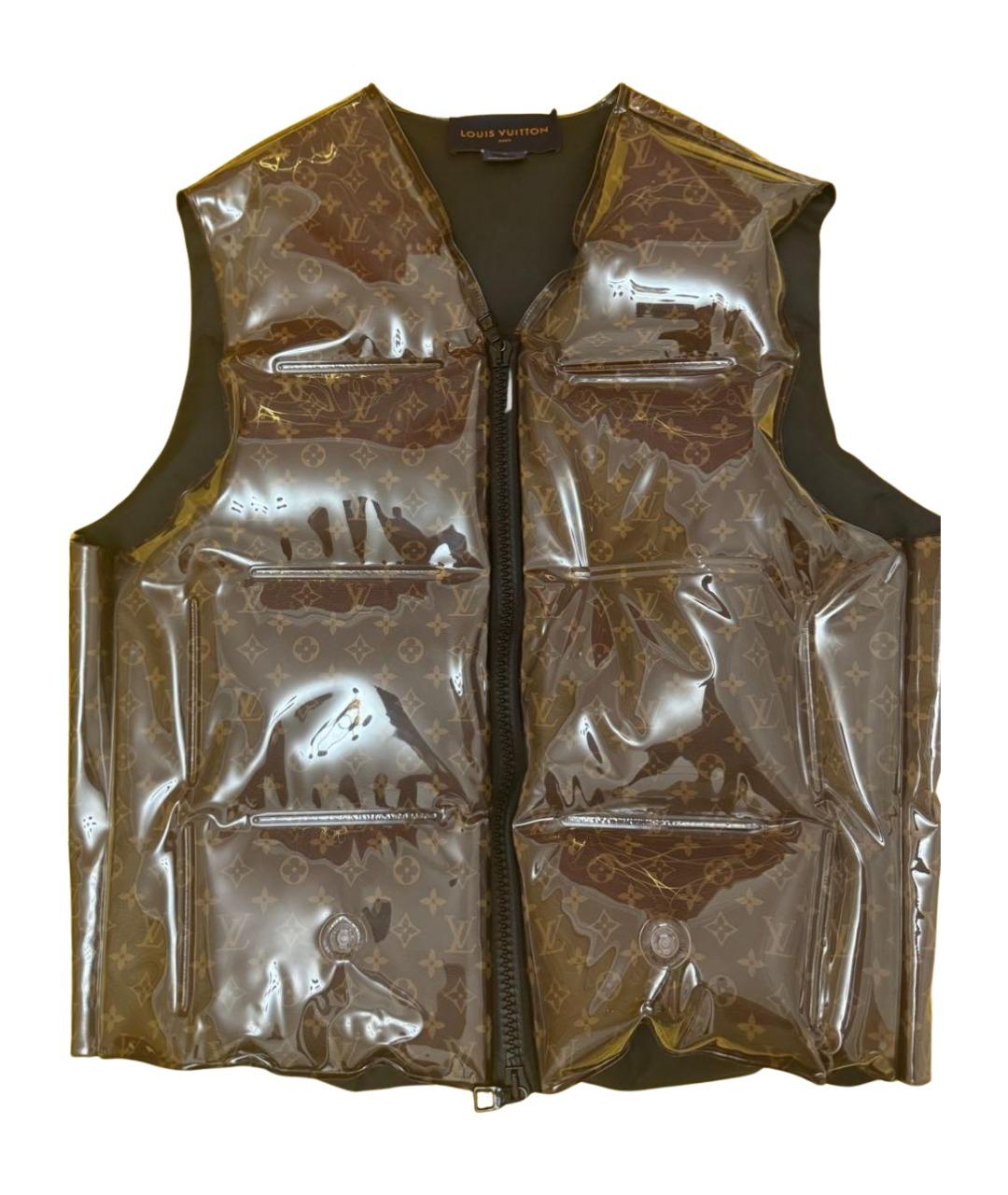 LOUIS VUITTON Коричневый полиэстеровый жилет, фото 1