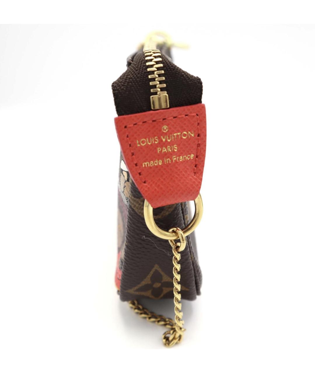 LOUIS VUITTON Коричневая кожаная сумка через плечо, фото 4