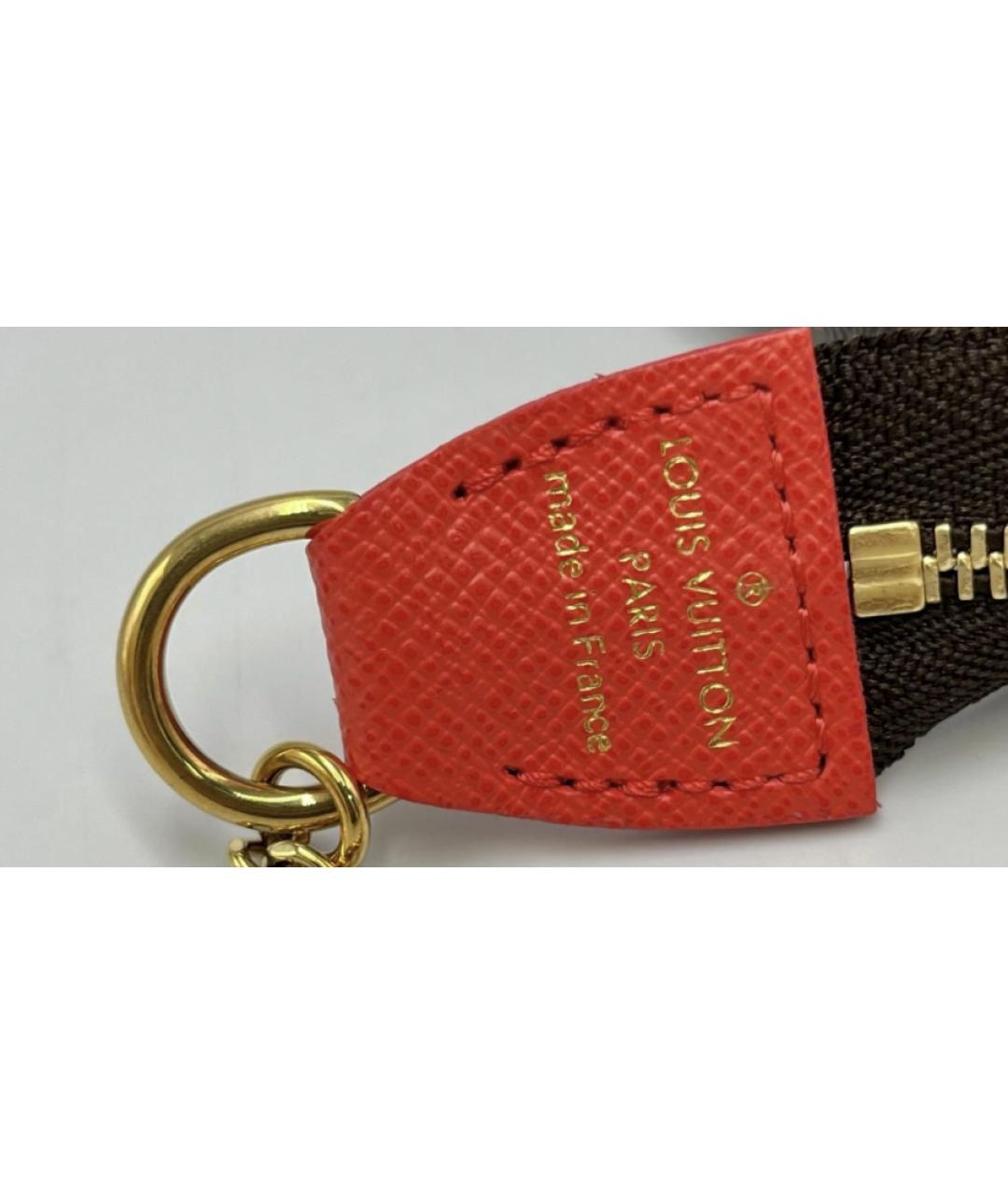 LOUIS VUITTON Коричневая кожаная сумка через плечо, фото 3