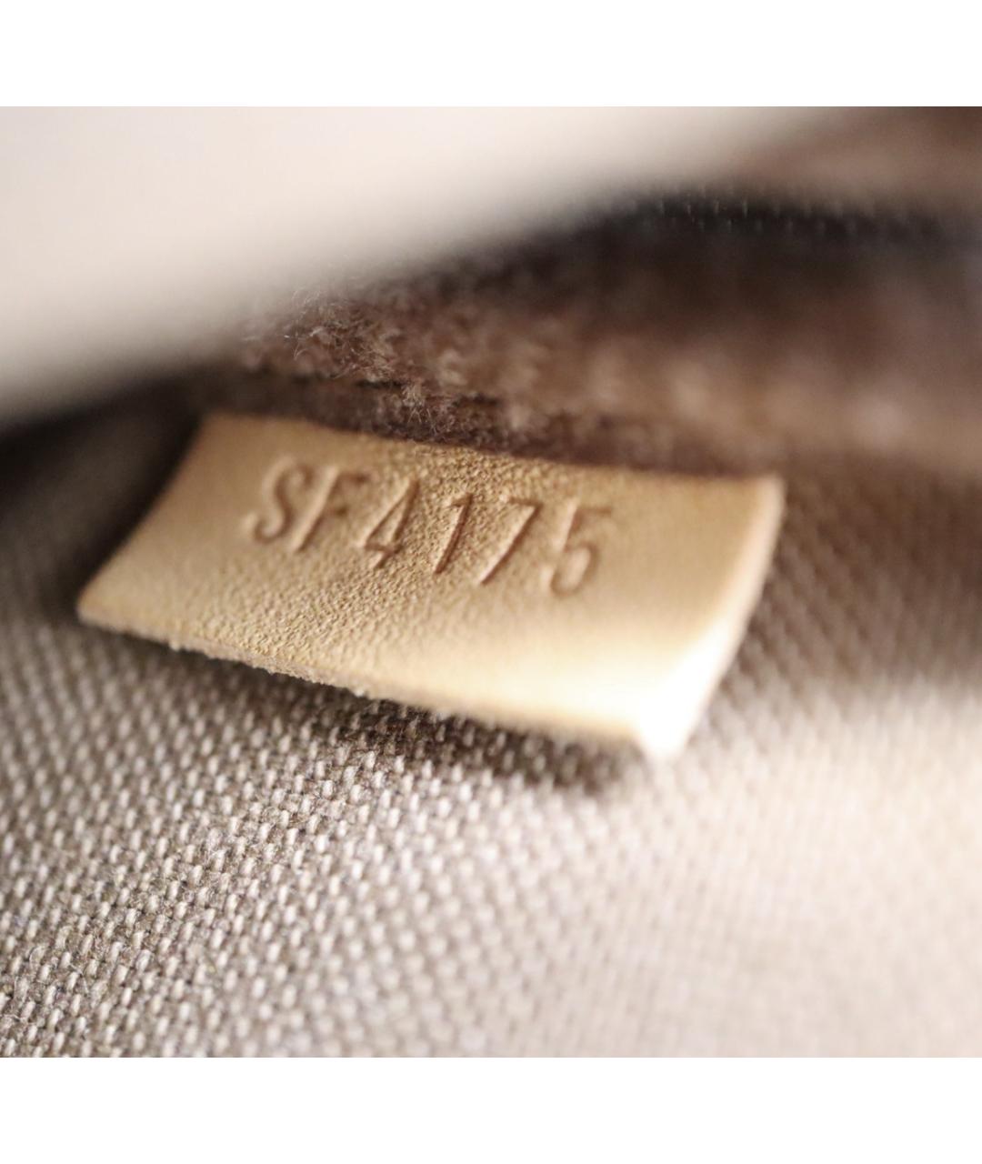 LOUIS VUITTON Коричневая кожаная сумка через плечо, фото 5