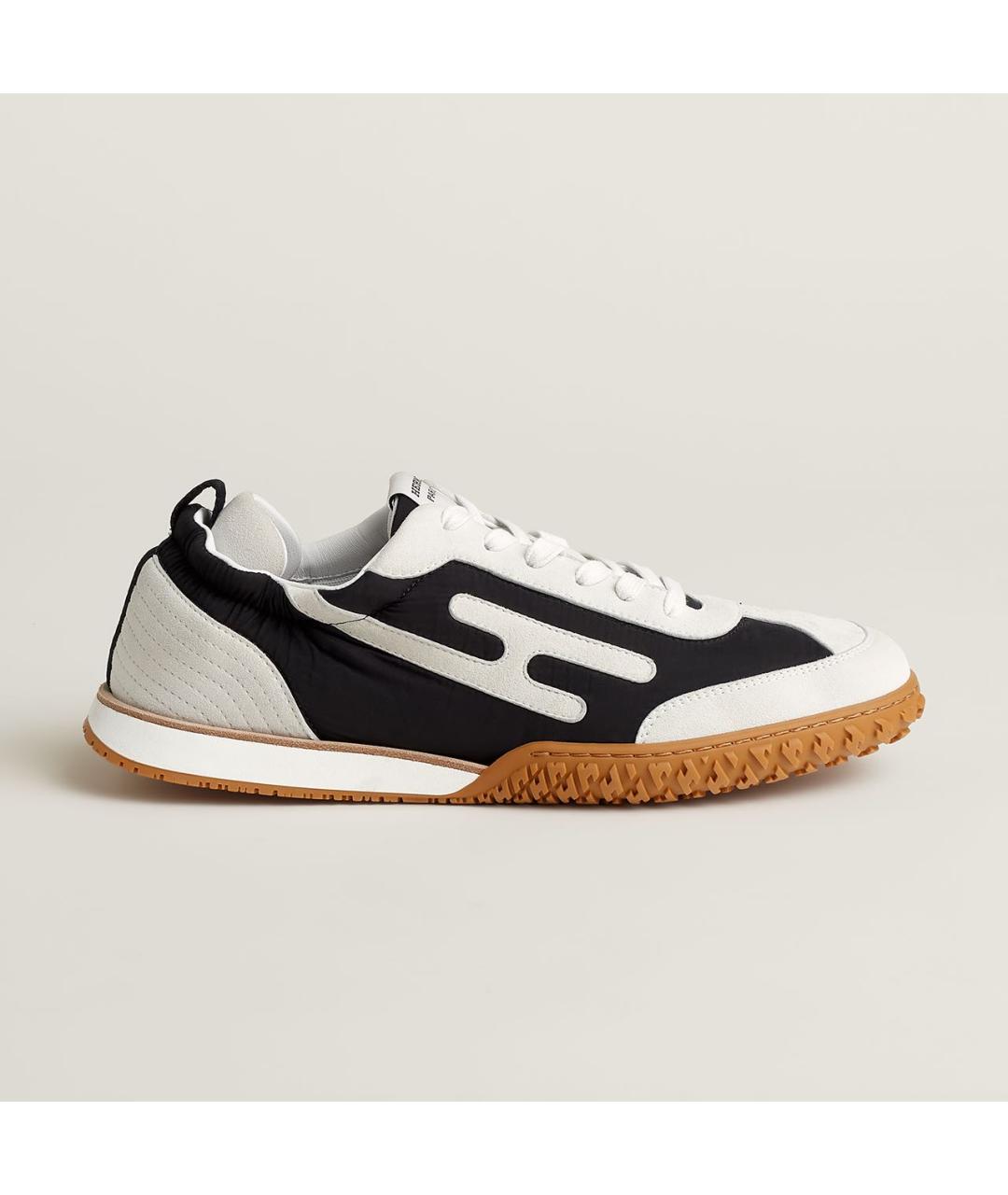 HERMES Черные замшевые низкие кроссовки / кеды, фото 6