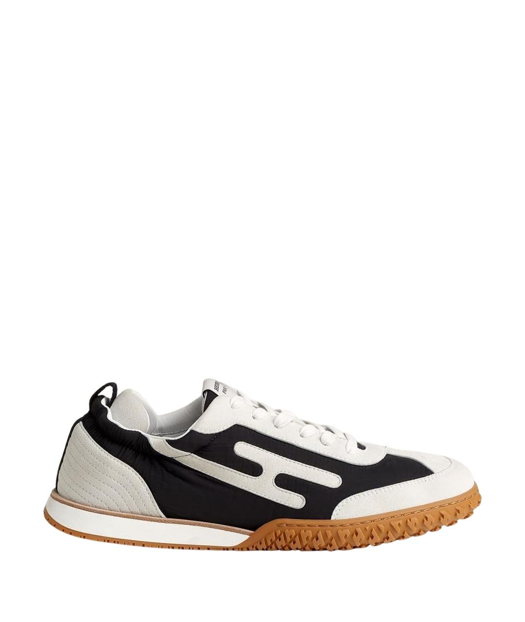 HERMES Черные замшевые низкие кроссовки / кеды, фото 1