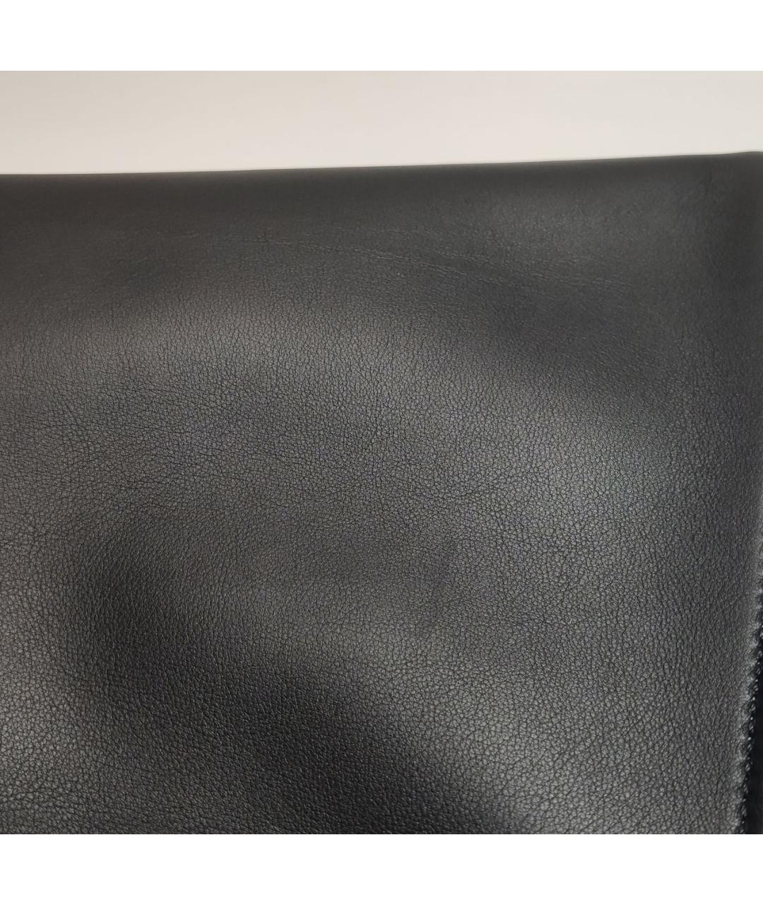 FENDI Черная кожаная сумка с короткими ручками, фото 8