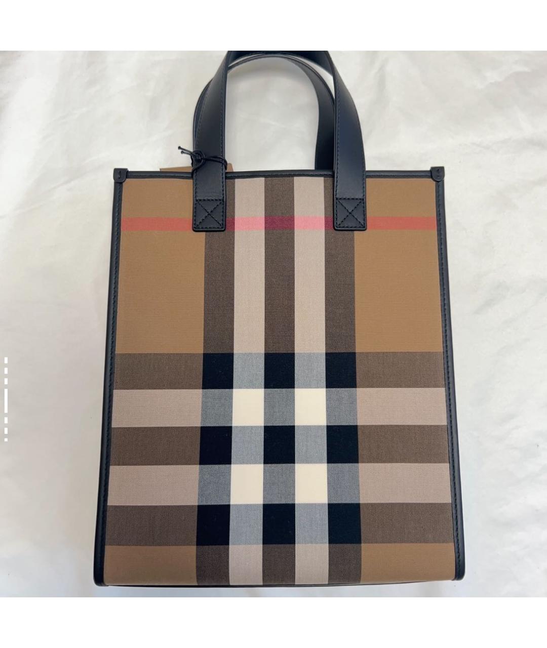 BURBERRY Бежевая сумка с короткими ручками, фото 4