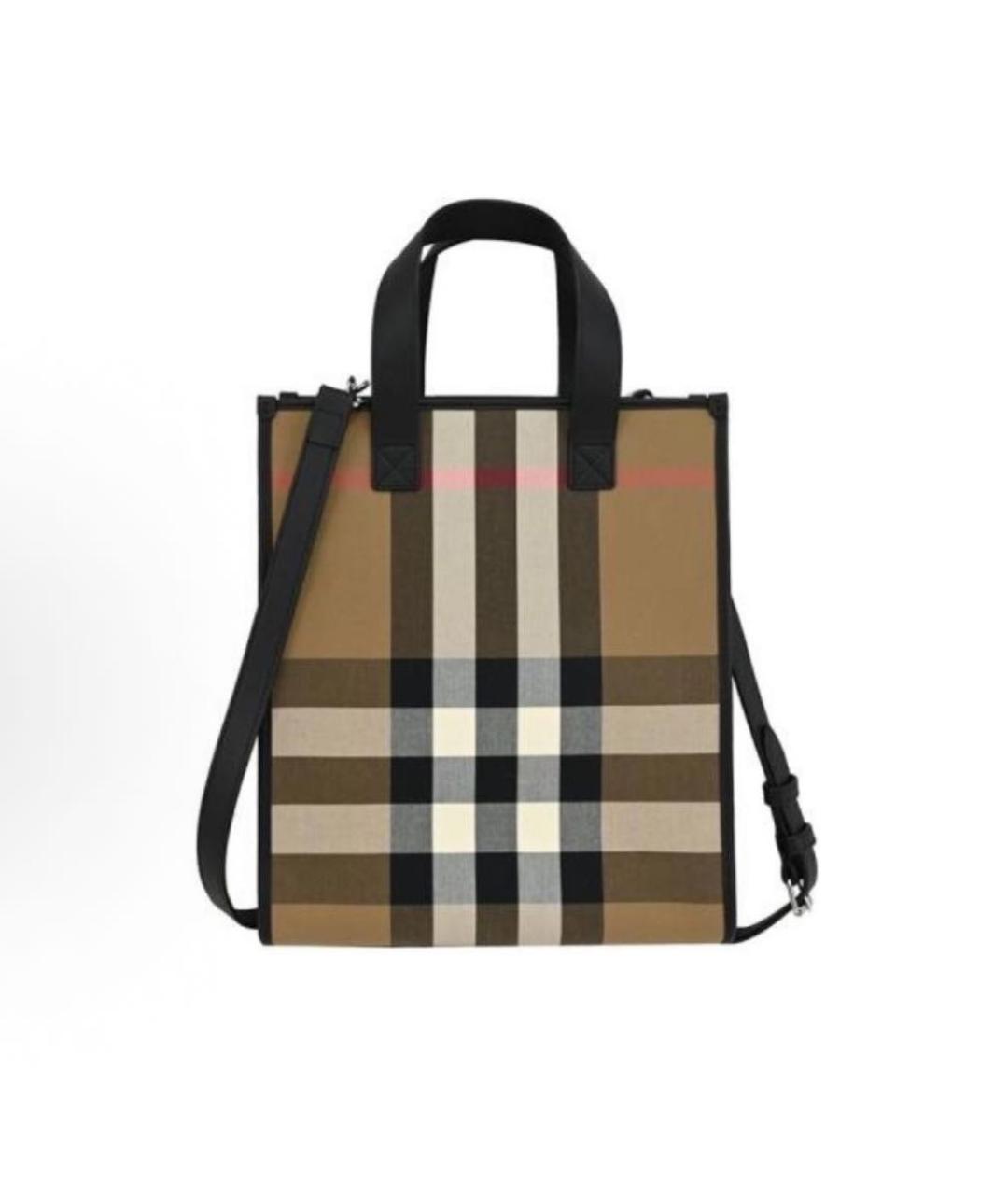 BURBERRY Бежевая сумка с короткими ручками, фото 6