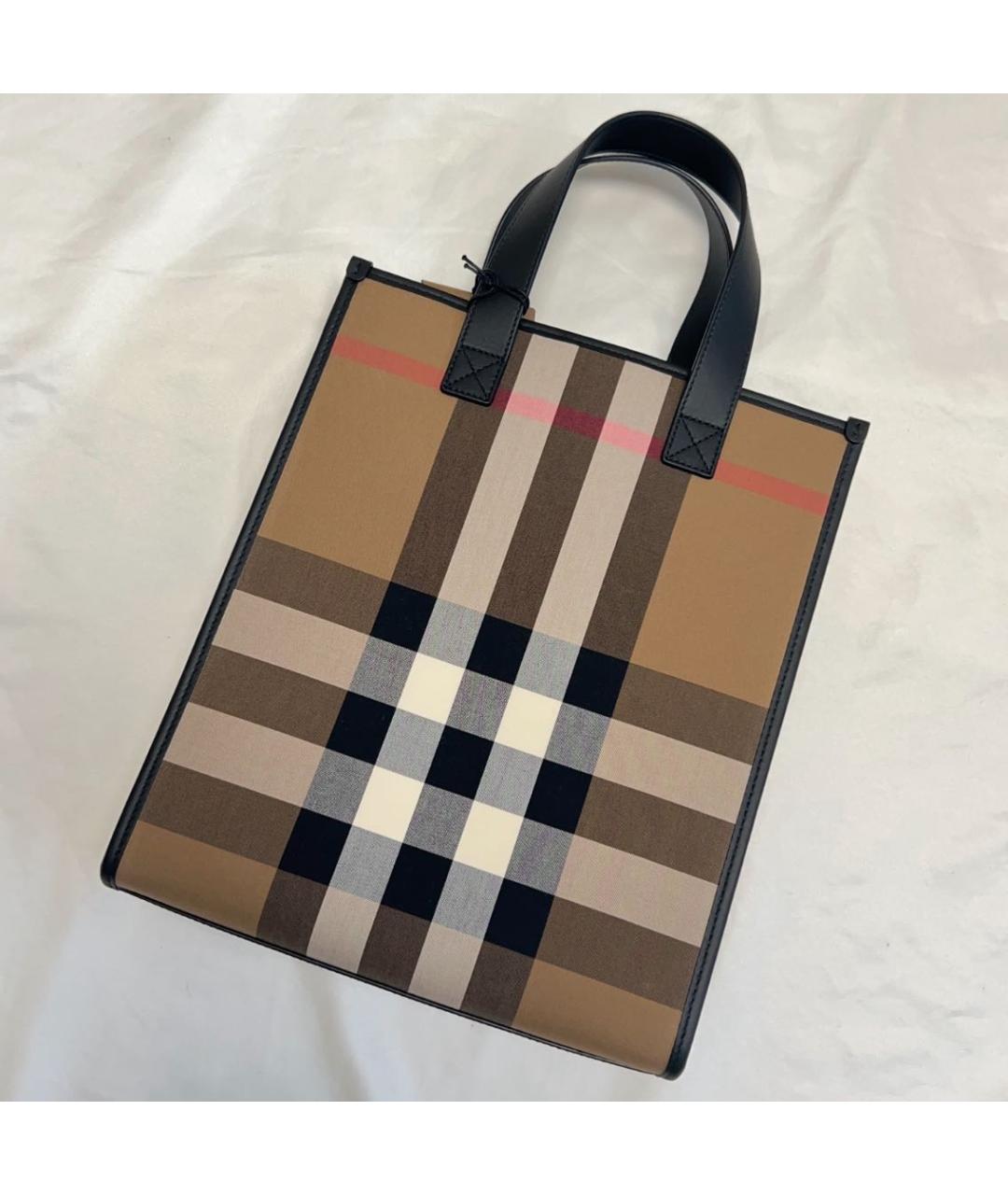 BURBERRY Бежевая сумка с короткими ручками, фото 3