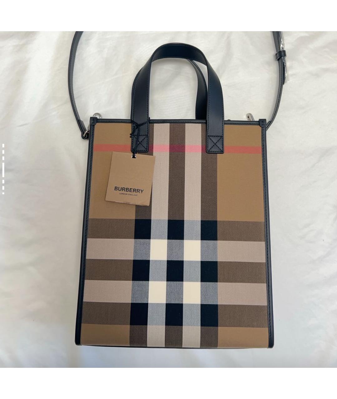 BURBERRY Бежевая сумка с короткими ручками, фото 2