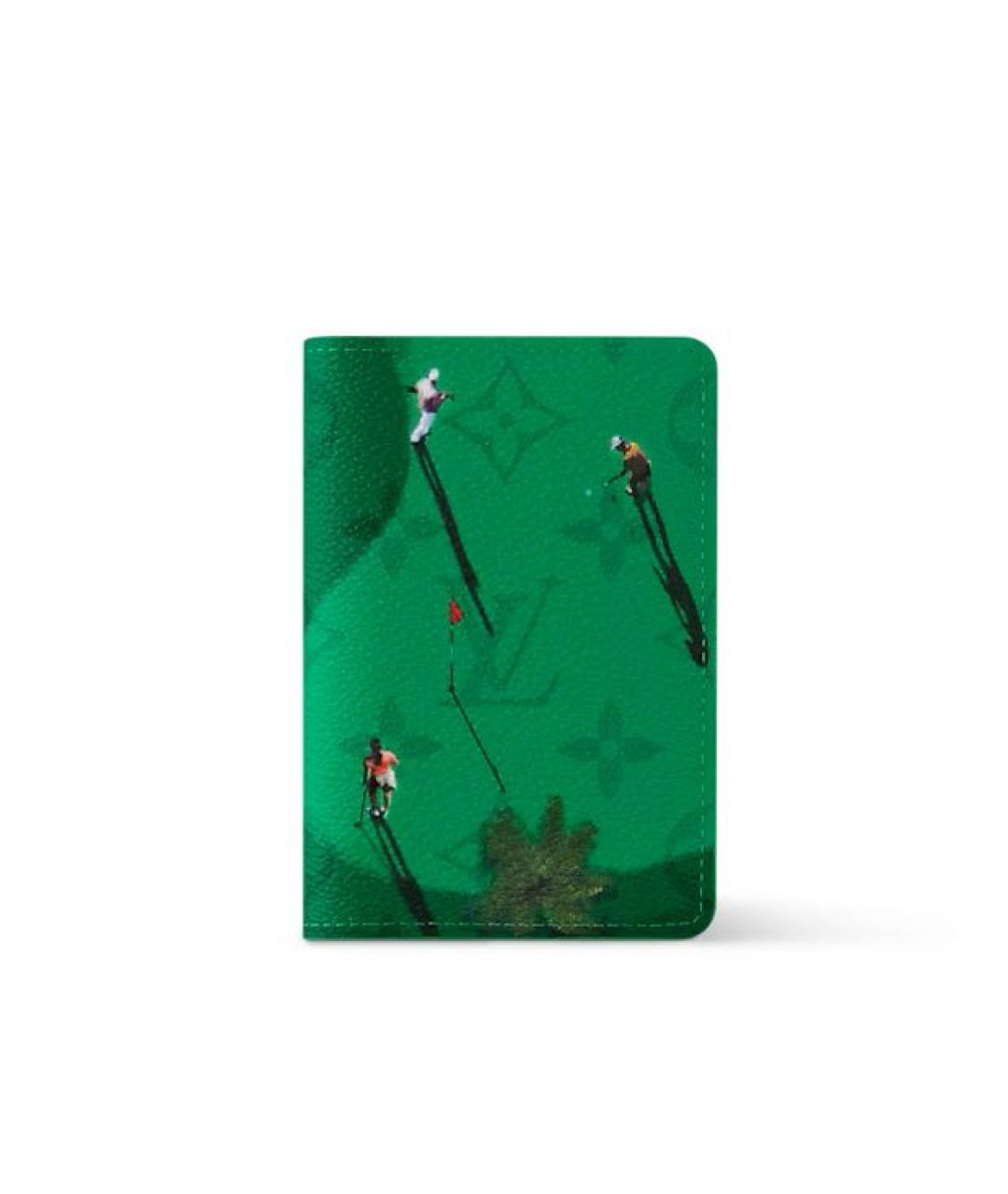 LOUIS VUITTON Зеленый кардхолдер, фото 1