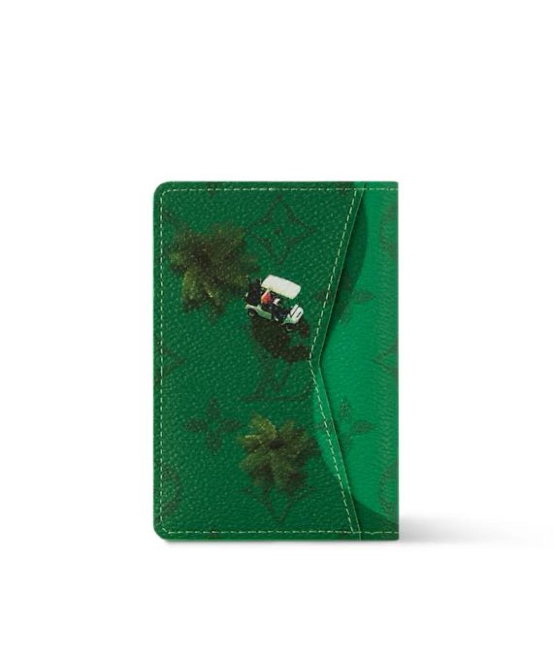 LOUIS VUITTON Зеленый кардхолдер, фото 5