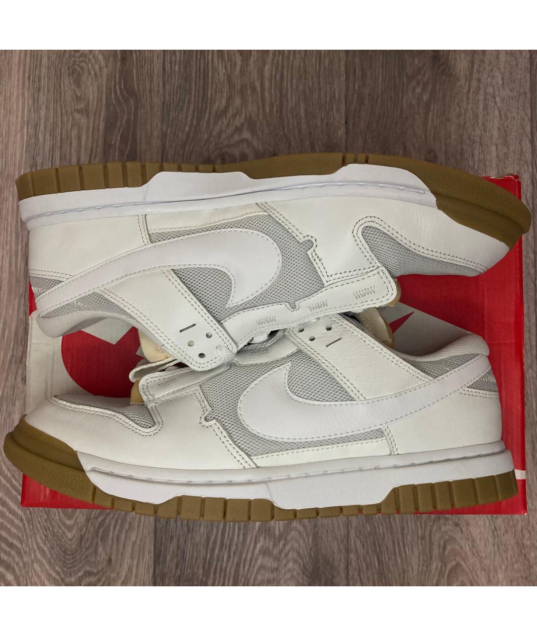 NIKE Белые низкие кроссовки / кеды из искусственной кожи, фото 2