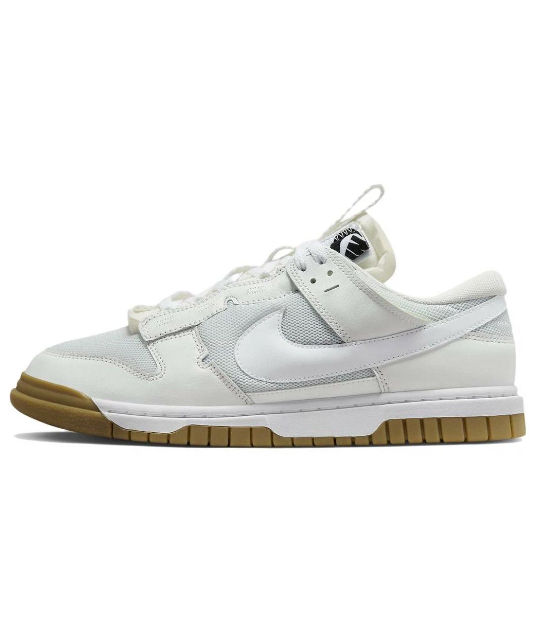 NIKE Белые низкие кроссовки / кеды из искусственной кожи, фото 6