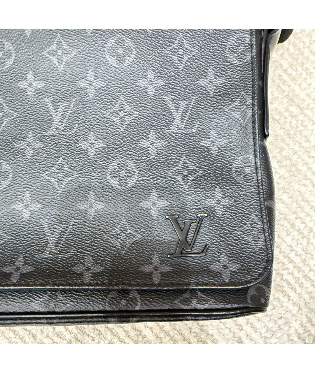 LOUIS VUITTON Антрацитовая сумка на плечо, фото 7