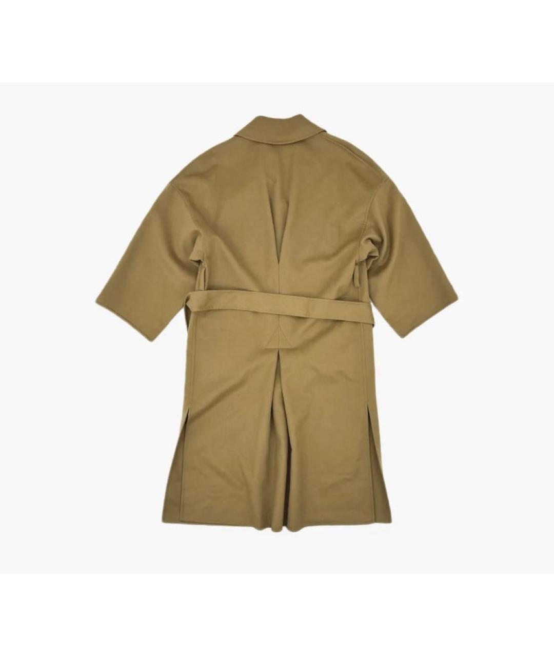 LOEWE Коричневое шерстяное пальто, фото 3