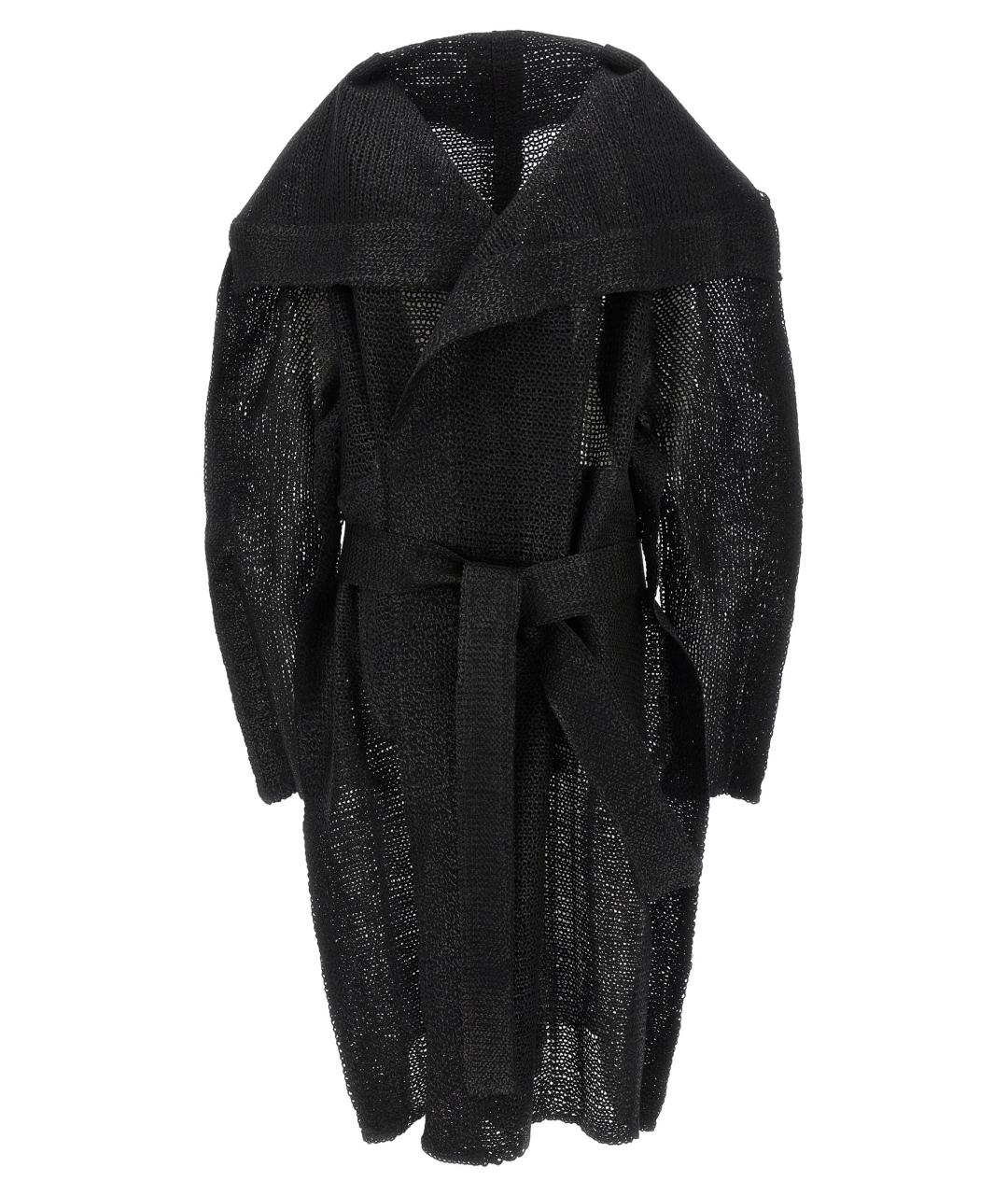 ISSEY MIYAKE Черный шерстяной тренч/плащ, фото 1