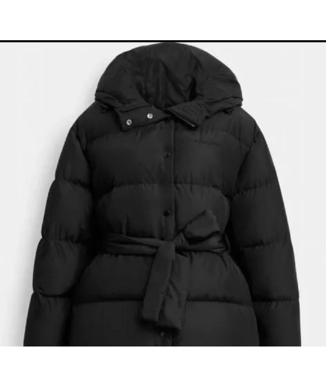 COACH Черный пуховик, фото 6