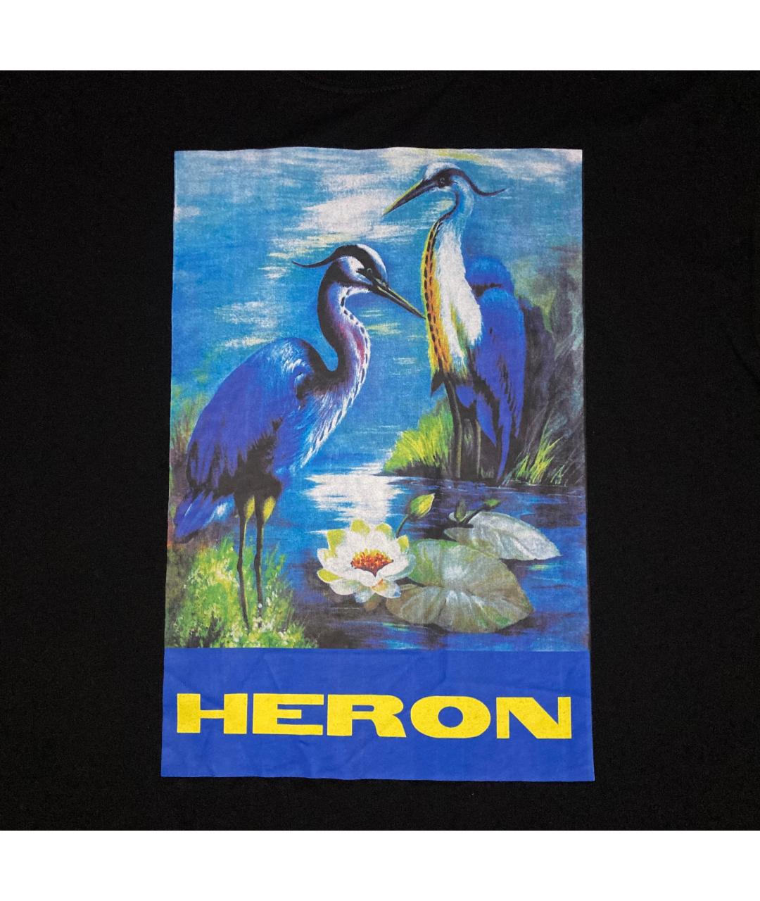 HERON PRESTON Черная хлопковая футболка, фото 2