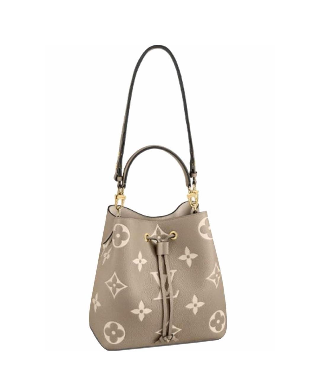 LOUIS VUITTON Серая кожаная сумка через плечо, фото 1