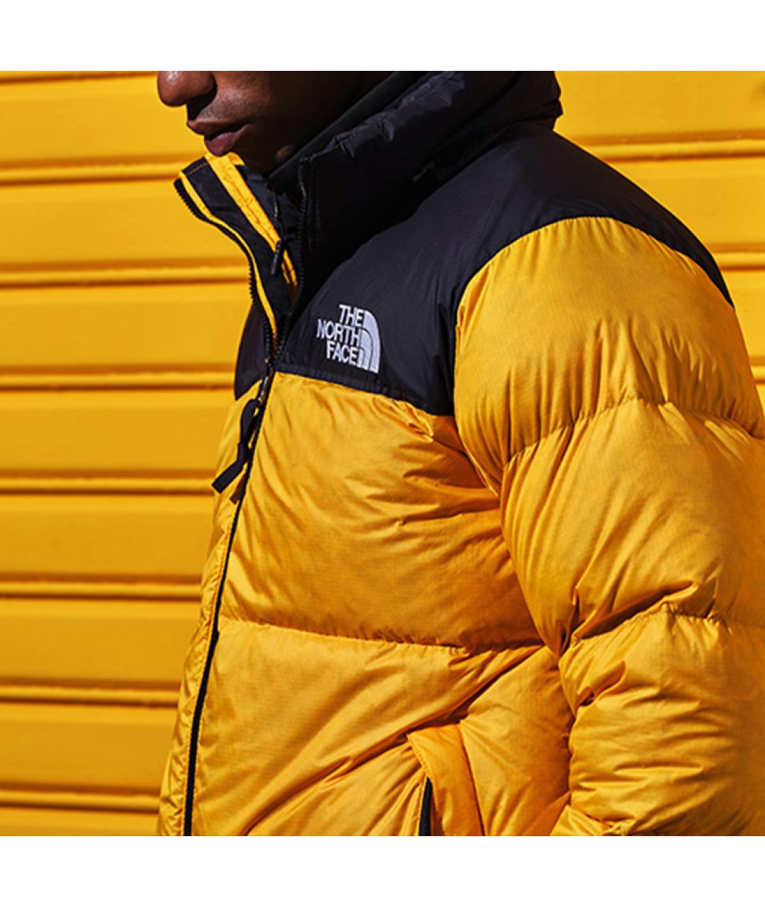 THE NORTH FACE Желтый пуховик, фото 2