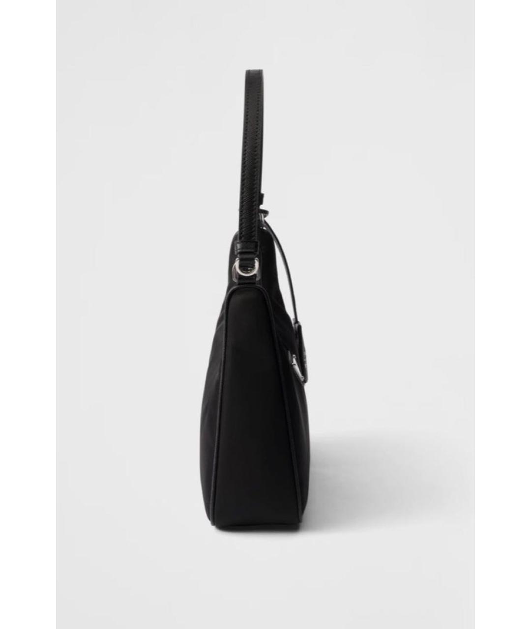 PRADA Черная тканевая сумка с короткими ручками, фото 3