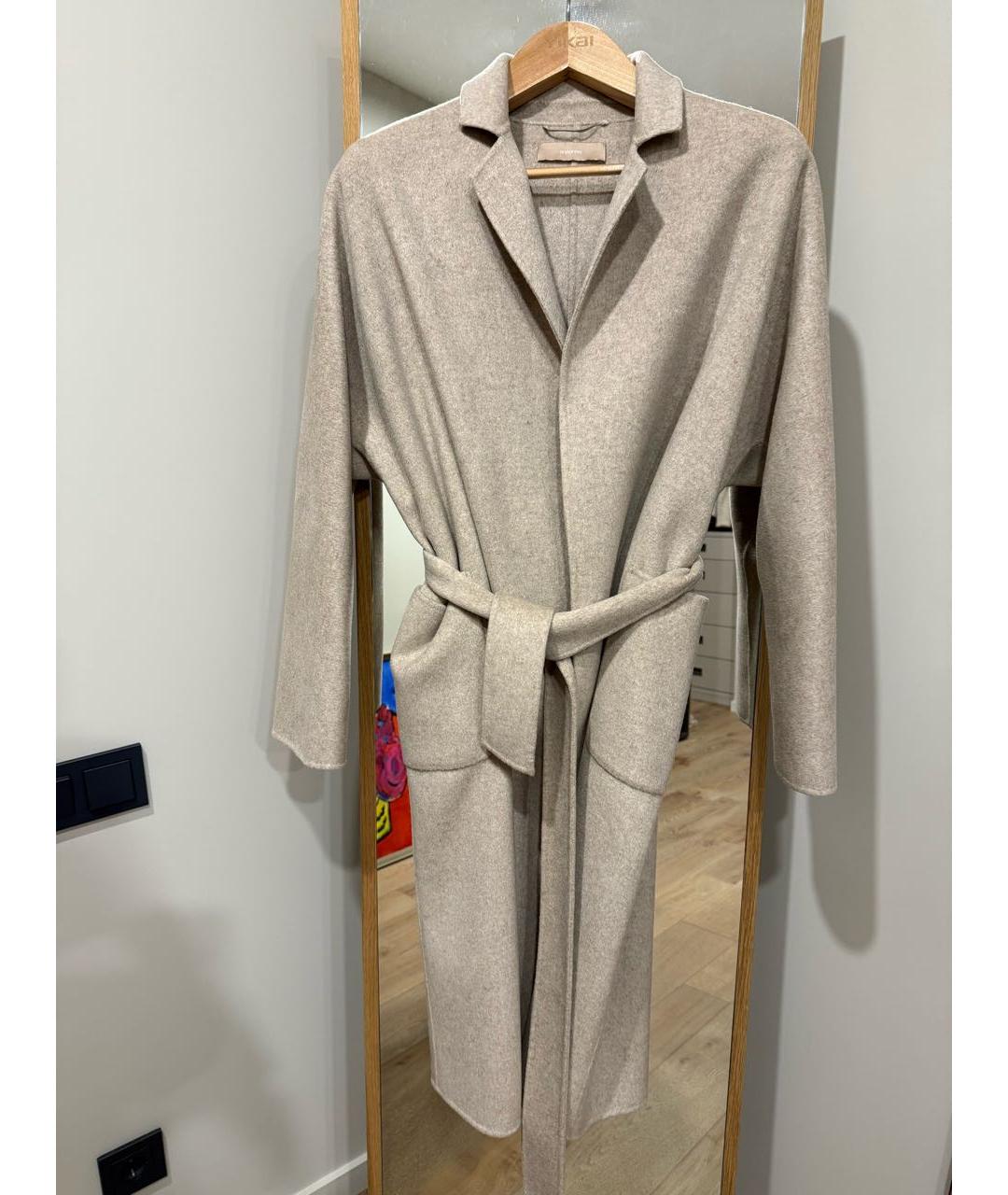 12 STOREEZ Бежевое шерстяное пальто, фото 7