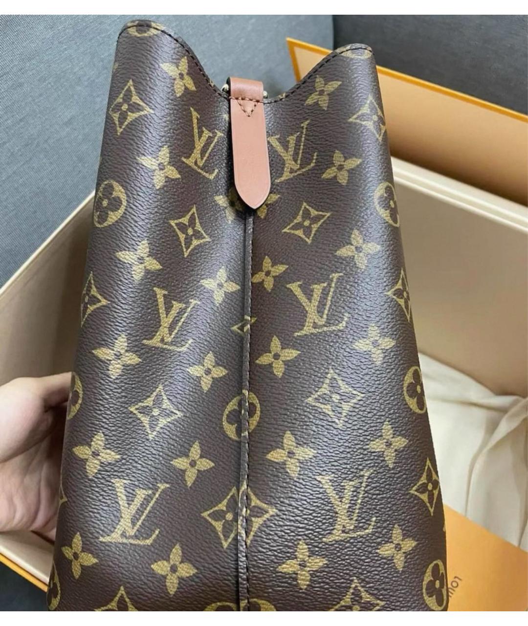 LOUIS VUITTON Коричневая сумка через плечо, фото 3