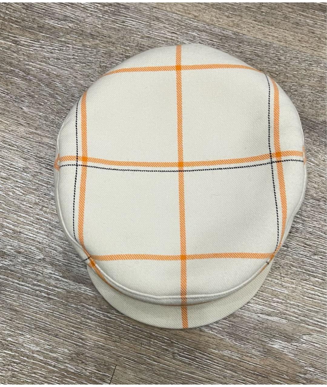 HERMES Бежевая кепка, фото 2