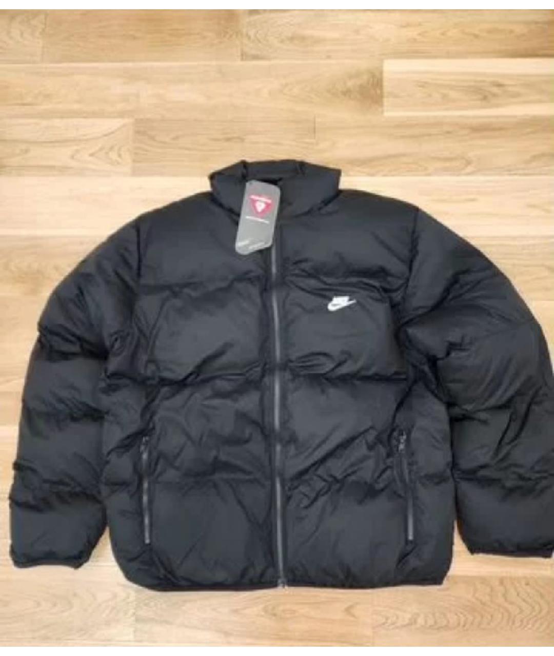 NIKE Черный полиэстеровый пуховик, фото 6
