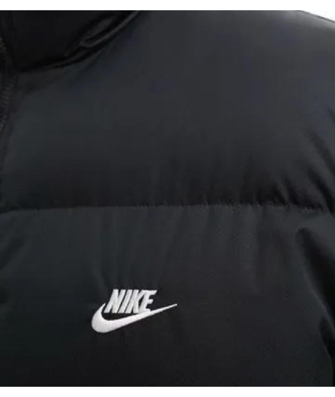 NIKE Черный полиэстеровый пуховик, фото 5