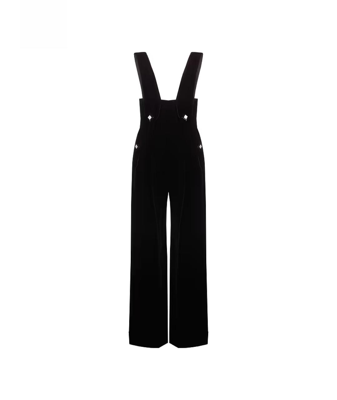 GUCCI Черный бархатный комбинезон, фото 1