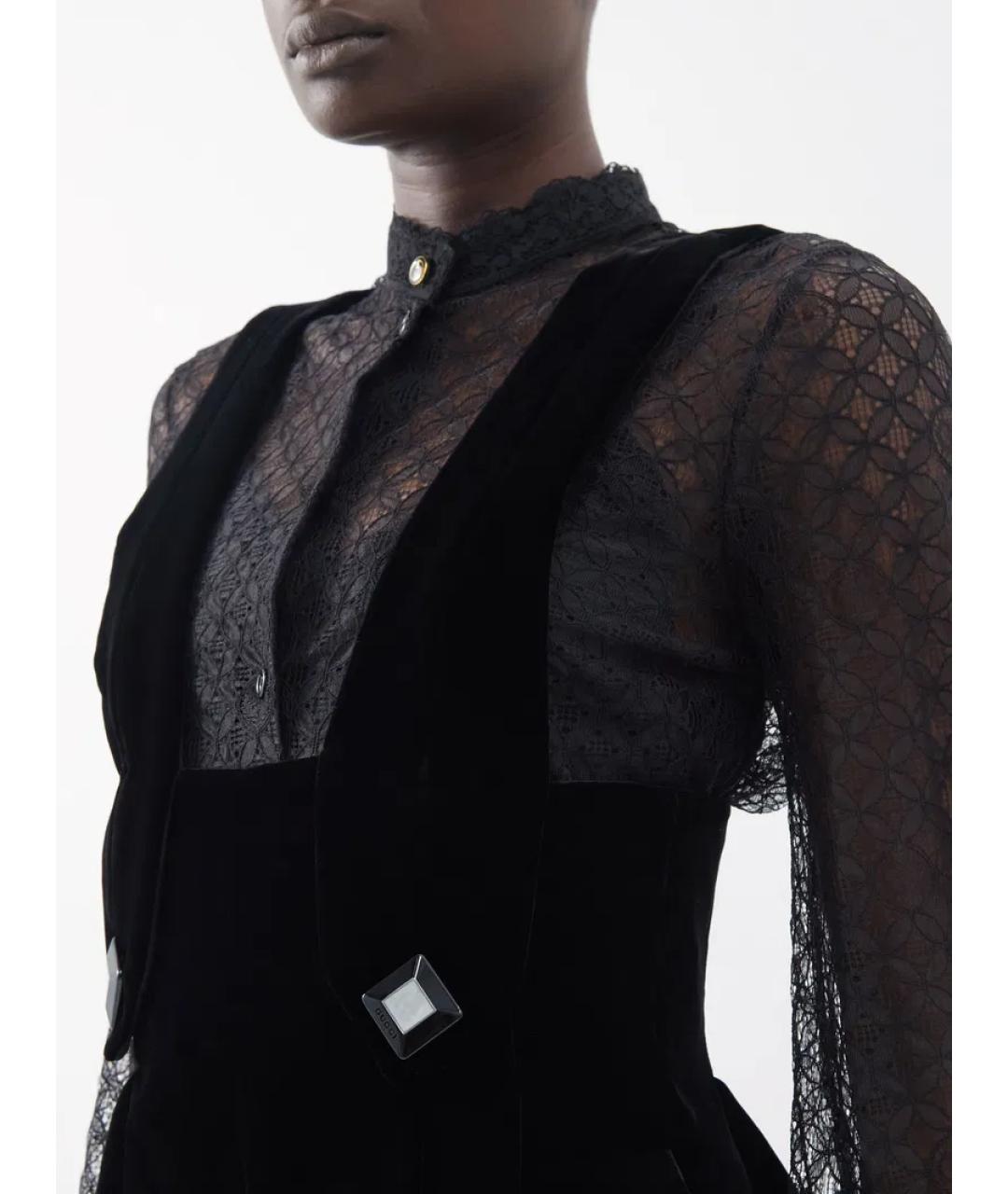 GUCCI Черный бархатный комбинезон, фото 3