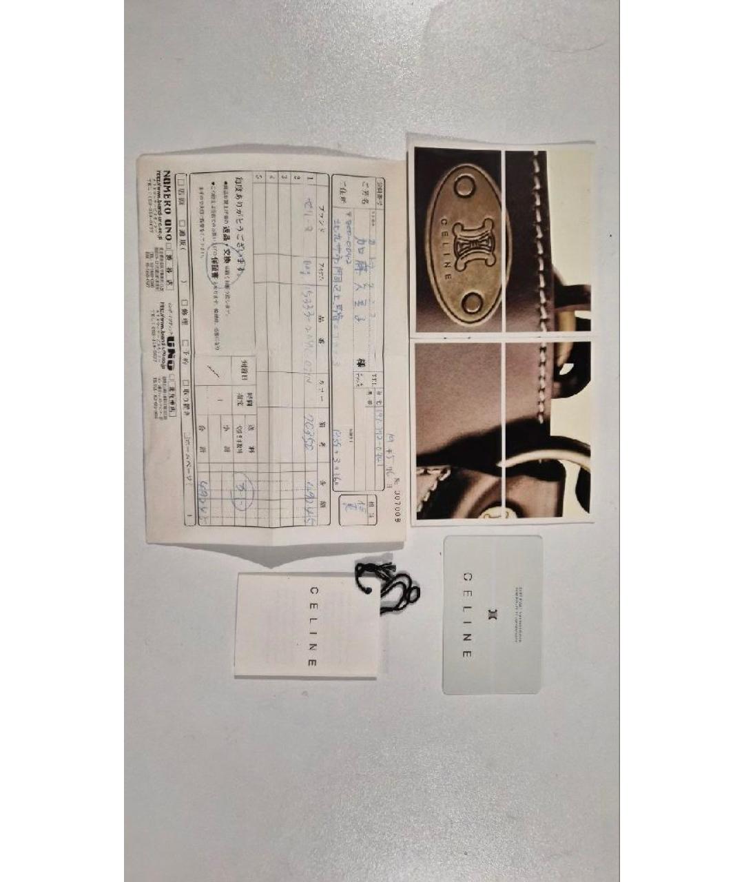 CELINE Темно-синяя деним сумка через плечо, фото 8